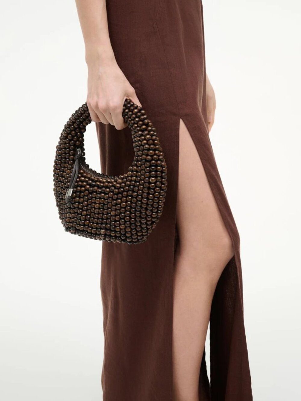 Staud Reef Bag in Dark Brown - Picture 5 of 12